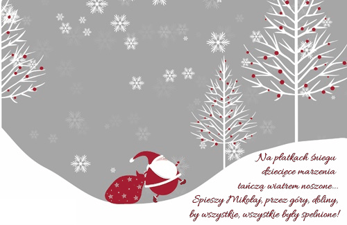 Na płatkach śniegu dziecięce marzenia